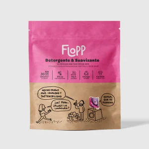 DETERGENTE Y SUAVIZANTE ECO FLOPP 16 CÁPSULAS