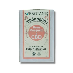JABÓN CBD SÓLIDO ROSA MOSQUETA BIO