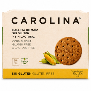 GALLETA DE MAÍZ SIN GLUTEN Y SIN LACTOSA SNACK