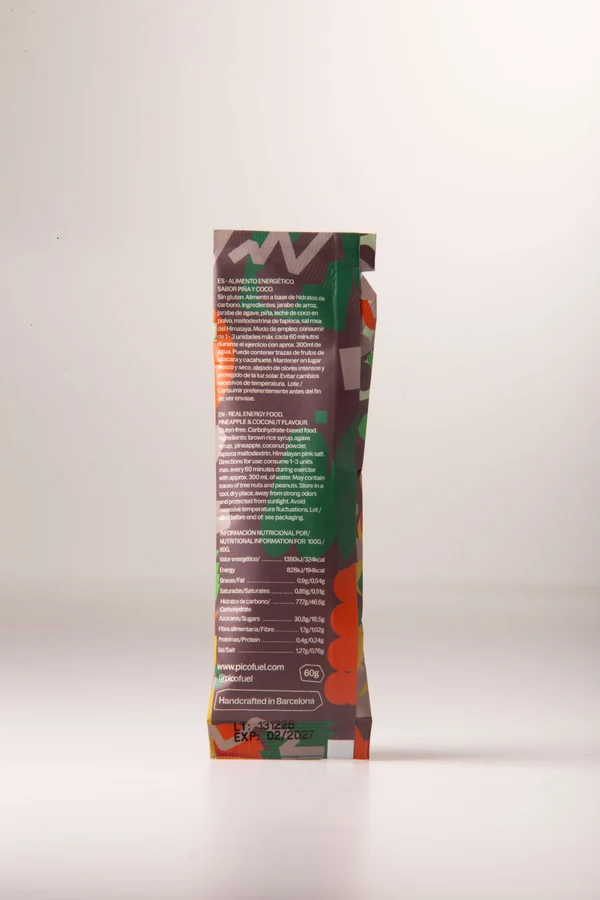 GEL ENERGÉTICO NATURAL PIÑA+COCO PICO FUEL - Imagen 2